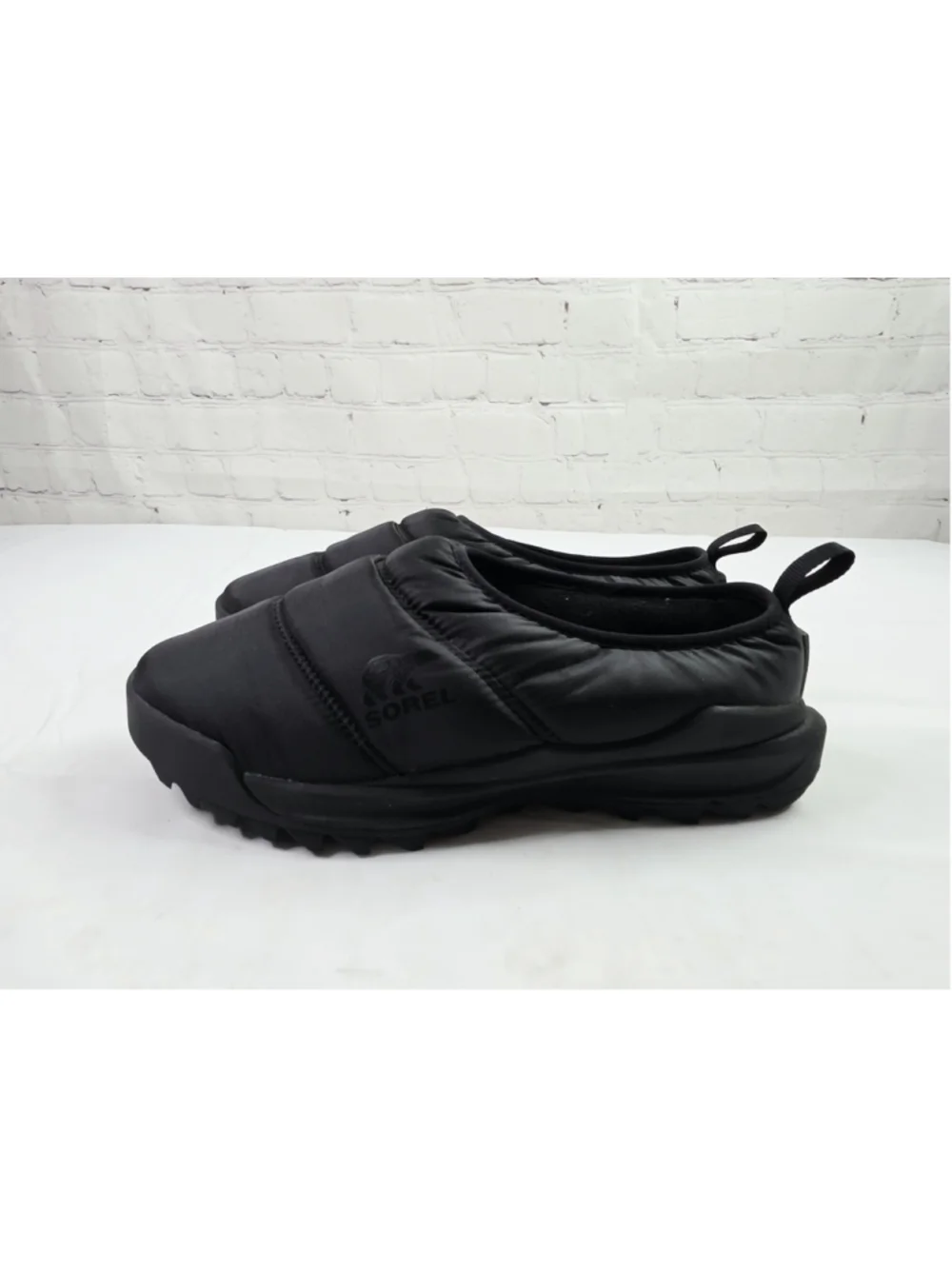 Sorel ONA RMX Black Puffy Waterproof Insulated Slip On Shoes Mules Women's 7.5 - Picture 3 of 7